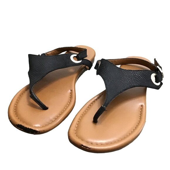 FRANCO SART WOMENS BLACK BUCKLEK SANDLES SIZE 9 - Picture 4 of 6